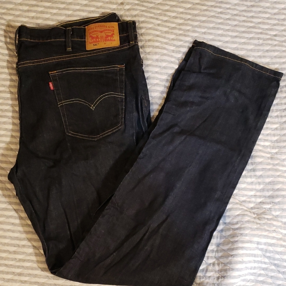 Levi's Men's Dark Blue Slim Straight Jeans